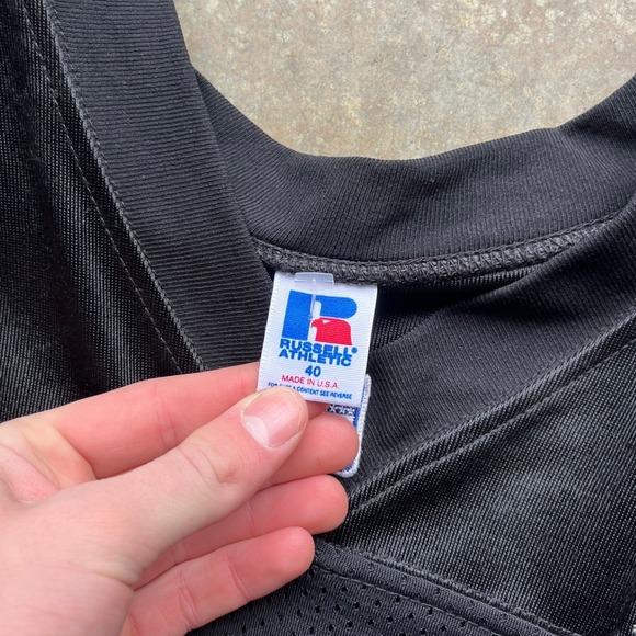 Vintage Russell Athletic Pittsburgh Steelers Rod Woodson 26 NFL Jersey Black 40 - Picture 2 of 10